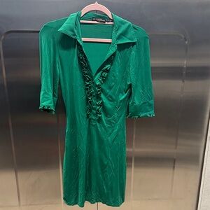 Guess Green Satin Dress